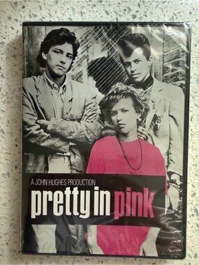 Pretty In Pink Movie DVD Cover - Pink Accent